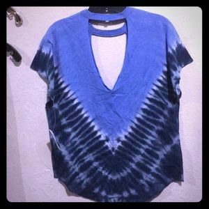 Mad Blue Double V Tie Dye Dolman Slv Tee!😎💙